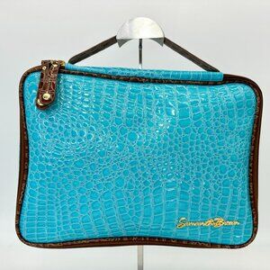 NEW Samantha Brown Designer Travel Organizer – Faux Croc Teal